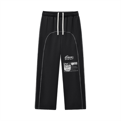 ORIVIQ Contrast-Stitched Fleece Sweatpants